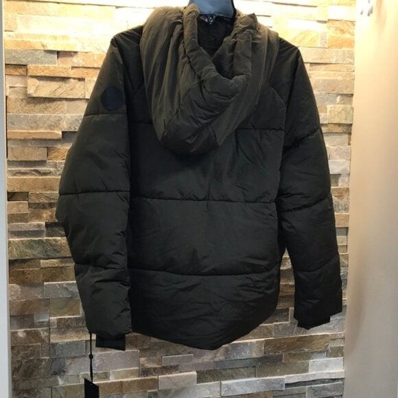 DKNY Quilted Shell Hooded Coat - Picture 6 of 6